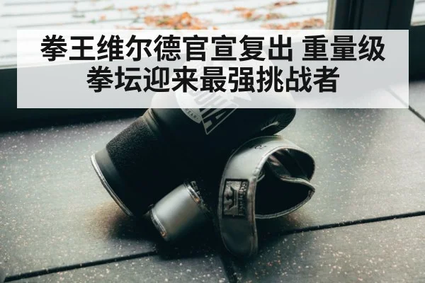 拳王维尔德官宣复出 重量级拳坛迎来最强挑战者